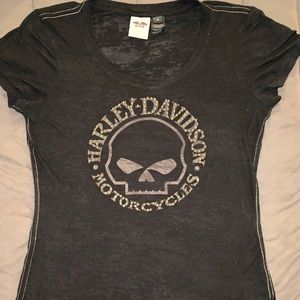 Harley Davison Burn-out T-Shirt